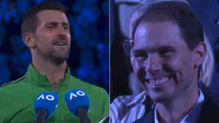 "Fue dos contra uno": El divertido detalle de Djokovic con Nadal tras perder la final de Australia y el momento viral con "Rafa" que sacó risas