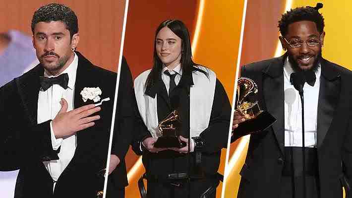Bad Bunny hizo historia: Repasa los principales ganadores de los Premios Grammy 2026