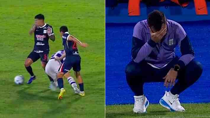 Esteban Pavez debutó en Alianza Lima, pero se lesionó y su equipo cayó en la Libertadores: Mira la reacción de Guede y el golazo