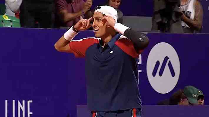 Extraordinario Tabilo: Le ganó un partidazo al brasileño Joao Fonseca y se metió en cuartos del ATP 250 de Buenos Aires