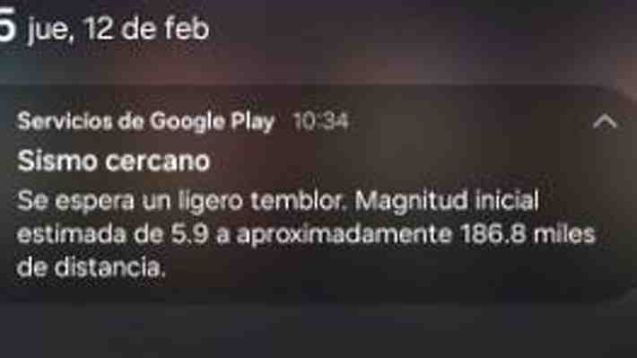 La alerta que "avisa" antes de un temblor: Así funciona el sistema que sorprendió a usuarios en el último sismo de Chile