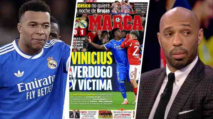 Mbappé, Mourinho, Henry... Las potentes reacciones al escándalo Vinicius-Prestianni y lo que dicen las portadas del mundo
