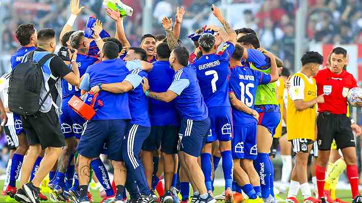 "El Indio no lo puede creer": El tremendo festejo del plantel de la U tras ganar el Superclásico en el Monumental