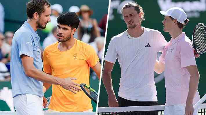 "Nunca lo vi jugar así": Medvedev cortó el largo invicto de Alcaraz y jugará la final de Indian Wells con Sinner... A qué hora juegan este domingo