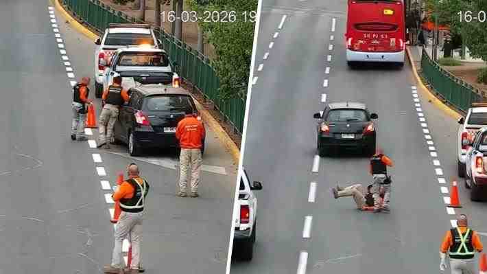 Video | Funcionario municipal es atropellado en medio de fiscalización en Lo Barnechea: Responsable fue detenida