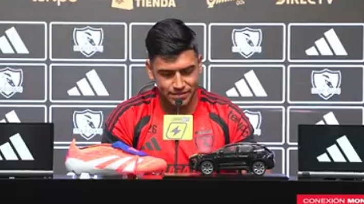 Apenas contuvo el llanto: Mira el emotivo momento que protagonizó Diego Ulloa, jugador de Colo Colo, en conferencia de prensa