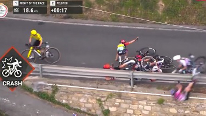Mira la "horrible caída" que sufrió ciclista italiana Debora Silvestri en la carrera Milán-San Remo
