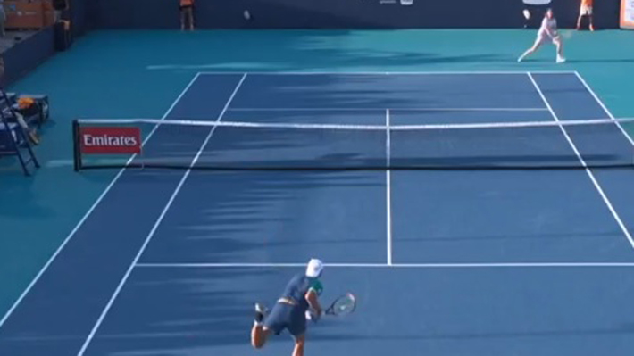 Revisa el match point, el puntazo que sacó aplausos y la celebración de Tabilo tras vencer a Rublev en el Masters de Miami