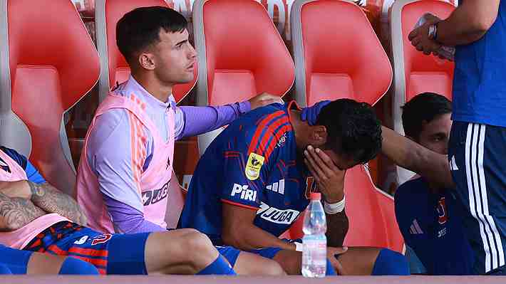 El drama de Juan Martín Lucero en el duelo de la U contra Unión La Calera por la Copa de la Liga