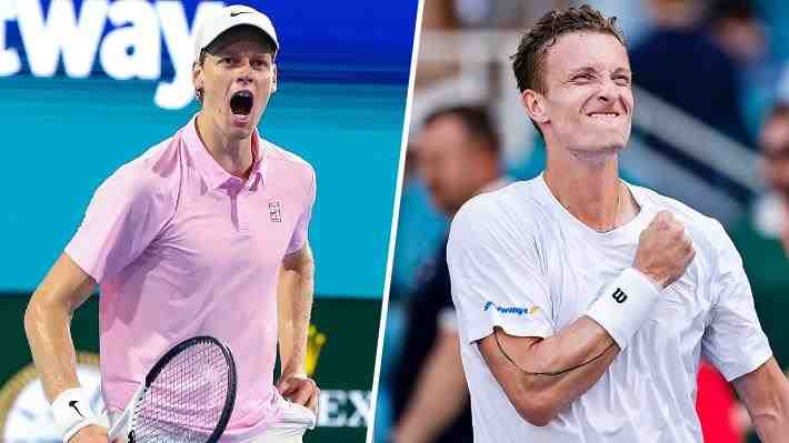 Final del Miami Open entre Sinner y Lehecka estuvo postergada por lluvia: Lo que hay en juego