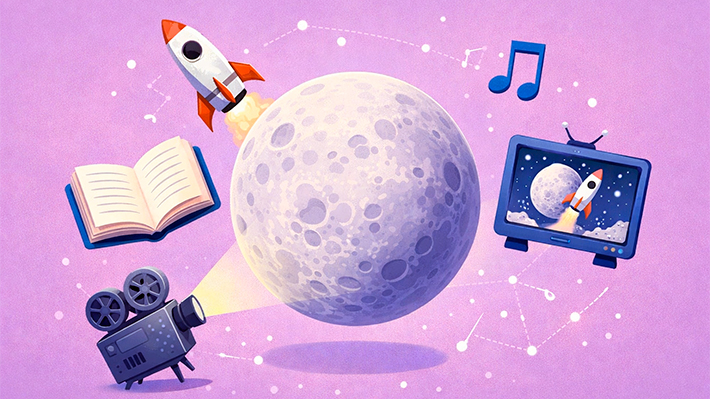 Del espacio a la cultura pop: Cómo los viajes lunares inspiraron libros, canciones, películas y series