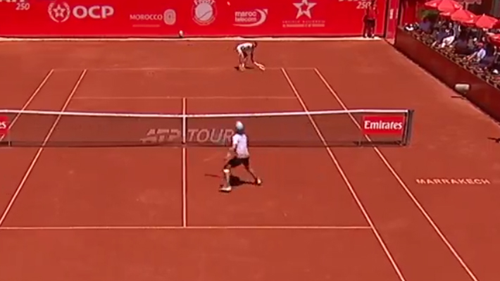 Argentino Trungelliti rompe increíble récord y se luce con un puntazo viral en Marrakech... Mira la secuencia y la reacción de su rival