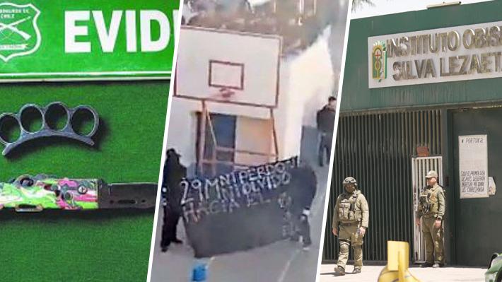 Amenazas, apuñalamiento y armas: Los violentos hechos registrados en colegios tras el ataque en Calama