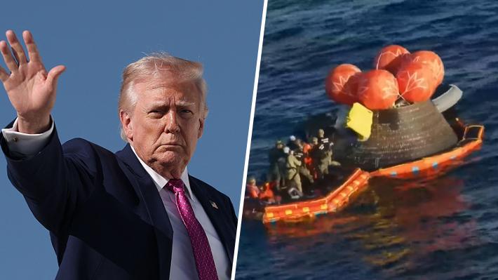 "Próxima etapa, Marte": Trump felicita a la tripulación de Artemis II y apunta a nuevos objetivos