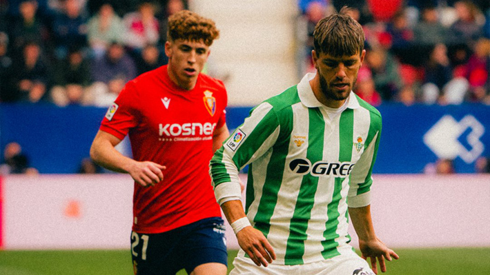 El Betis de Manuel Pellegrini sigue sin ganar en la liga española: Empató con Osasuna y se le complica la Champions