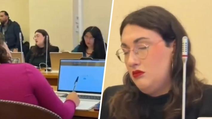 Polémica por video de Schneider (FA) dormitando en comisión escala con acusaciones cruzadas entre parlamentarias