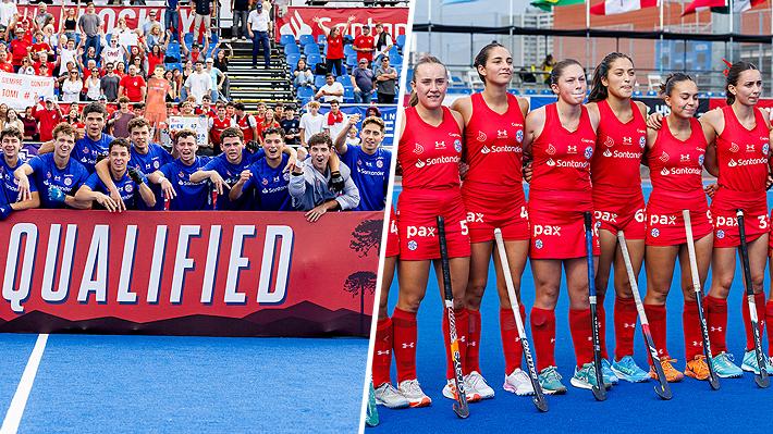 Los "Diablos" y las "Diablas" lograron clasificar al Mundial Junior de hockey césped