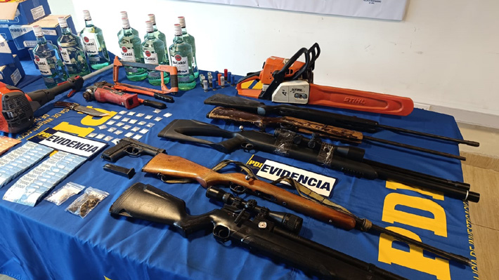 Detienen a 17 miembros de banda criminal dedicada al robo de camiones en la Ruta 5 Sur