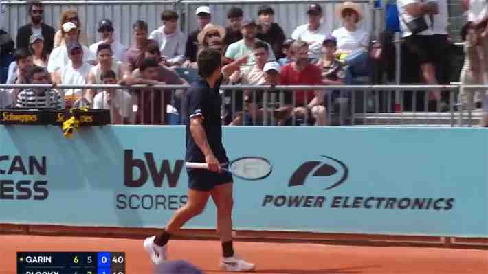 Cristian Garin pierde otro partido dramático y se va eliminado del Masters de Madrid... Mira su tenso altercado con el público