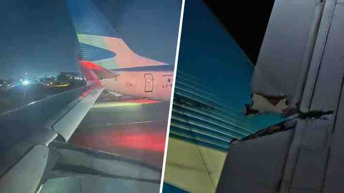 Choque en Aeropuerto de Santiago: Aerolíneas Argentinas apunta a "golpe por parte de aeronave de Latam"