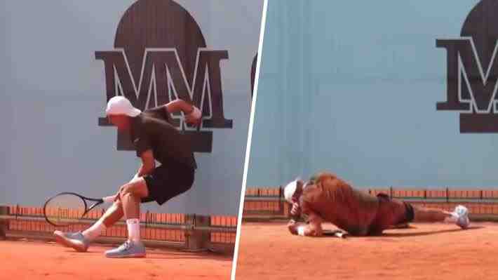 No se podía ni mover y hasta se derrumbó... Las imágenes del inverosímil triunfo de Atmane, 47° del mundo, en Madrid