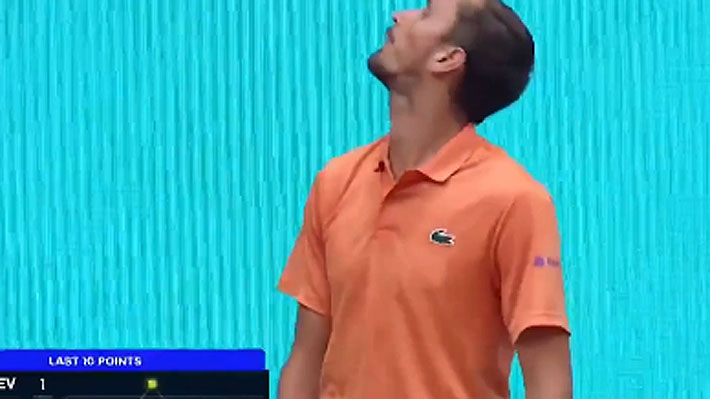 "Antideportivo", "repudiable": El desafiante y criticado gesto de Daniil Medvedev en el Masters de Madrid