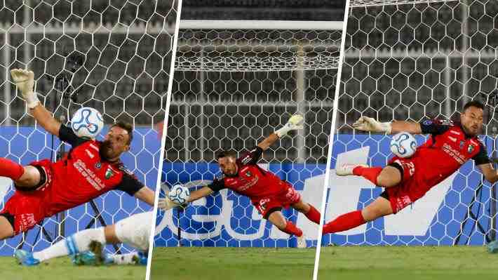 Sebastián Pérez tapa tres veces un penal ante Gremio: Mira la increíble secuencia y cómo quedó Palestino en la Sudamericana