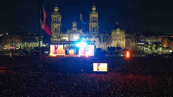 Masivo concierto de "31 Minutos" en el Zócalo de Ciudad de México: Reunió a más de 230 mil personas