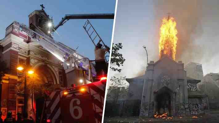 Corte de Santiago rechaza millonaria indemnización a iglesias incendiadas durante estallido de 2019