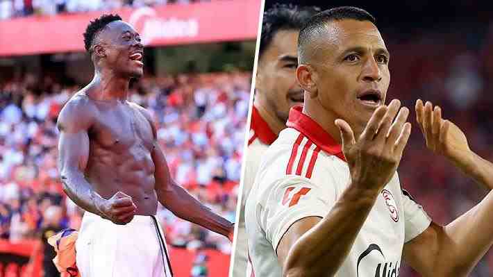 Sevilla de Alexis y Suazo logra un triunfo agónico ante Espanyol y se aleja de la zona de descenso en la Liga española