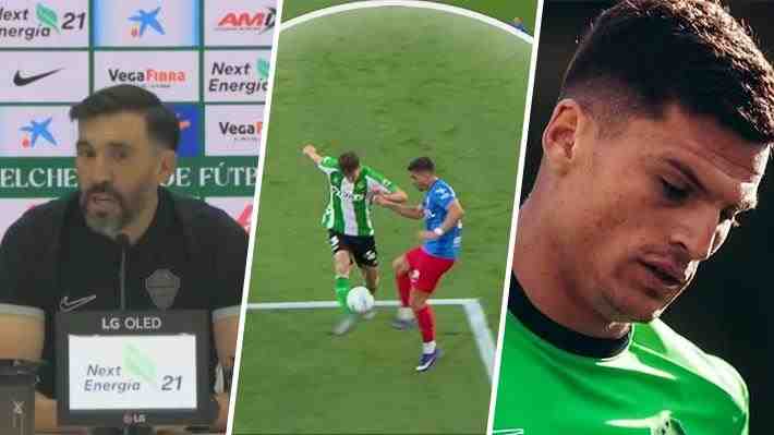 "Sinvergüenzas, hijos de p...": El ataque de furia del DT del Elche y su explicación por la ausencia de Lucas Cepeda ante Betis