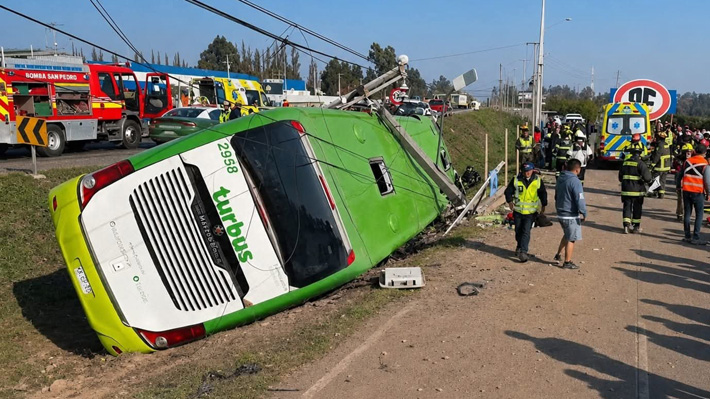 Accidente en Ruta 5 Sur: Conductor de bus queda con arraigo nacional tras ser formalizado