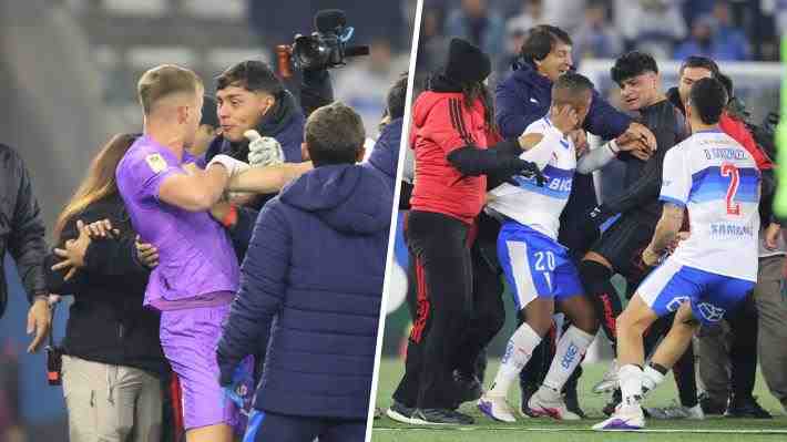 Golpes y Bernedo descontrolado: Revisa los incidentes entre jugadores de la UC y Colo Colo al finalizar el clásico