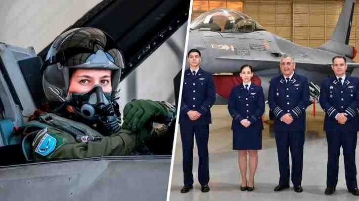 "El cielo nunca fue el límite": FACh gradúa a la primera mujer piloto de F-16 en la historia de Chile