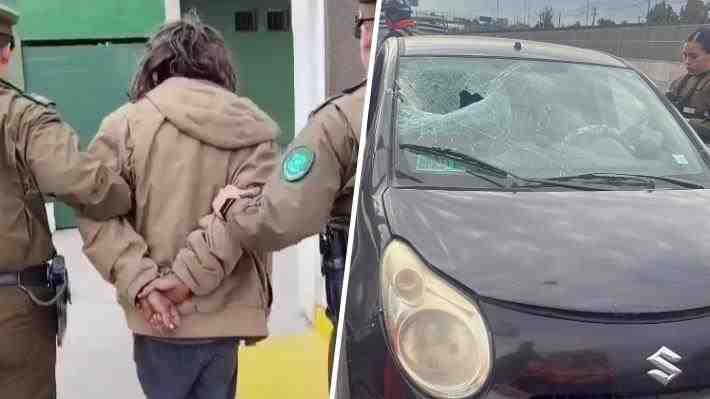 Capturan a sujeto que lanzaba piedras a vehículos en Vespucio Oriente: Acumula más de 80 detenciones