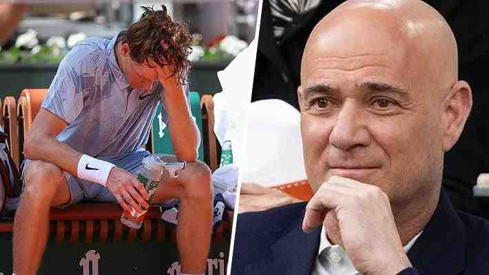 La potente critica de Andre Agassi a Jannik Sinner tras el colapso que lo eliminó de Roland Garros