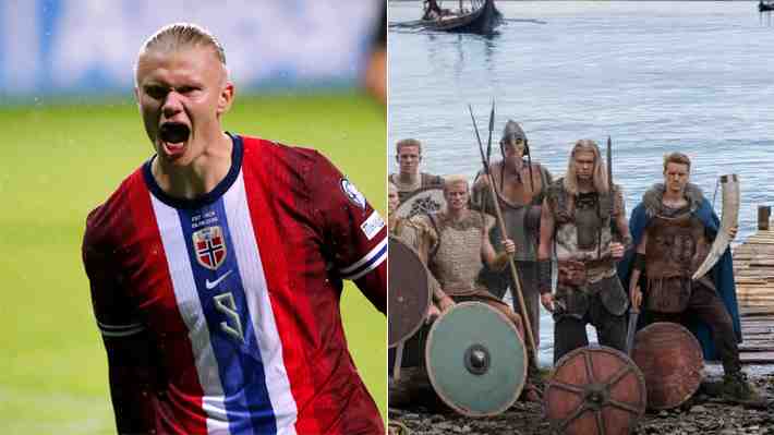 Liderados por Haaland, selección de Noruega posa como vikingos y hay polémica de cara al Mundial... Mira la imagen de la controversia