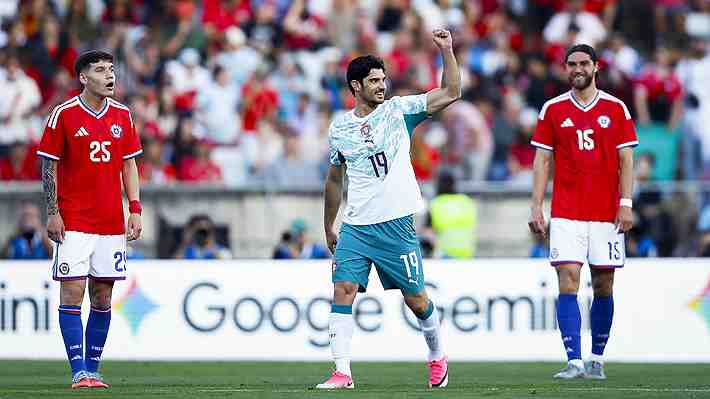 Chile cayó ante el poderío y la categoría del Portugal de Cristiano Ronaldo en amistoso
