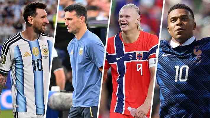 En Argentina se rinden ante Messi y hasta Haaland se suma a los elogios, mientras DT de Francia hace encendida defensa de Mbappé