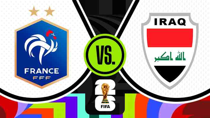 ¡En vivo! Francia enfrenta a Irak por el Grupo I del Mundial