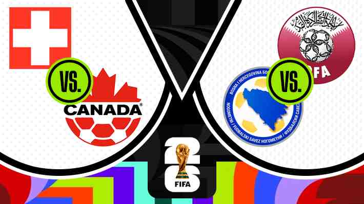 ¡En vivo! Sigue la definición del Grupo B del Mundial con los duelos entre Canadá-Suiza y Bosnia-Qatar