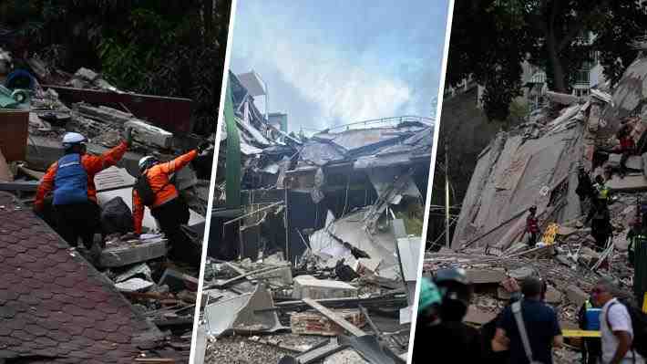 Escenas de pánico y edificios destruidos: Las imágenes que dejó el terremoto en Venezuela
