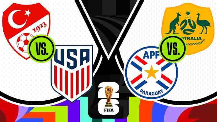 ¡En vivo! Se cierra el Grupo D del Mundial con los duelos de Paraguay vs Australia y Estados Unidos vs Turquía