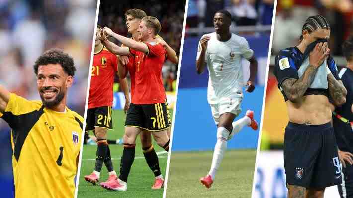 Todos los equipos ya clasificados a los dieciseisavos del Mundial y los ya eliminados