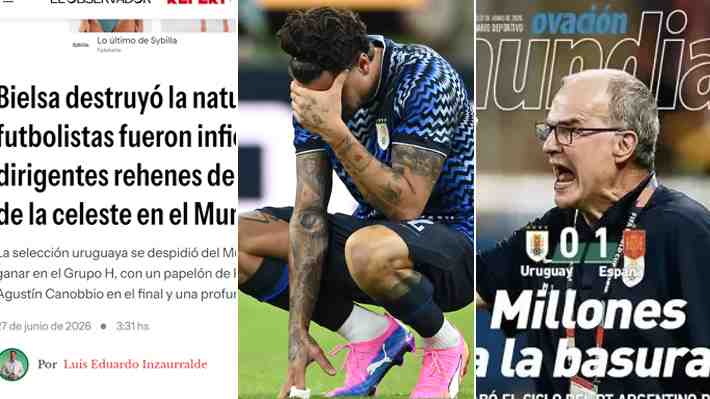"Bielsa hizo tanto daño", "la decepción de Sudamérica": La implacable reacción en Uruguay tras un "papelón histórico" en el Mundial