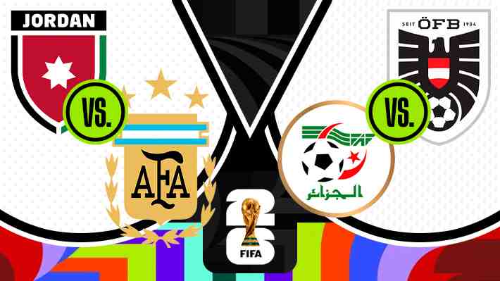 ¡En vivo! Se define el Grupo J del Mundial... Argentina juega con Jordania y Austria y Argelia se enfrentan en duelo clave