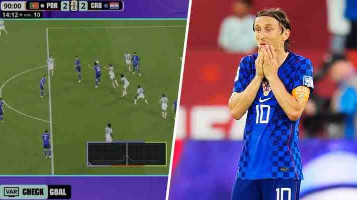 La explicación que dio la FIFA tras polémico gol anulado a Croacia ante Portugal en el Mundial y la potente crítica de Luka Modric