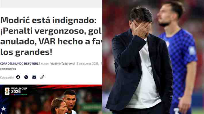 "Nos robaron": Prensa croata explota tras la "tragedia de Toronto" ante Portugal y el DT Zlatko Dalic se lanza contra el arbitraje