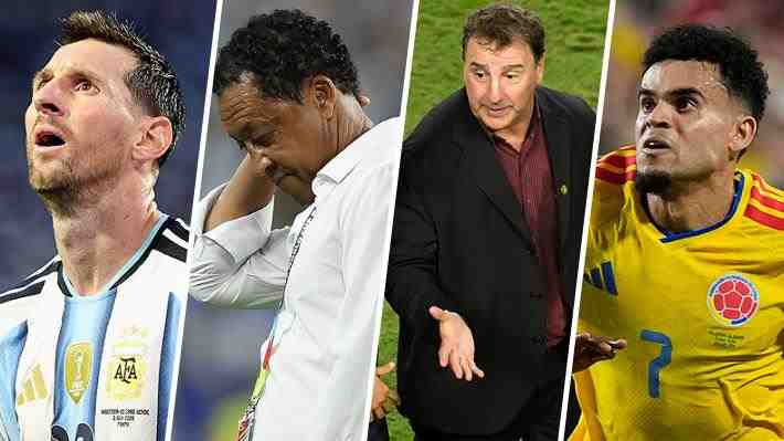 En Argentina Messi hace autocrítica y el "Dibu" Martínez expresa su molestia, mientras en Colombia hablan del "detallito" de Luis Díaz