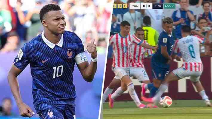 Mira el gol de Mbappé para Francia, su polémico gesto contra los paraguayos y la falta penal en el Mundial